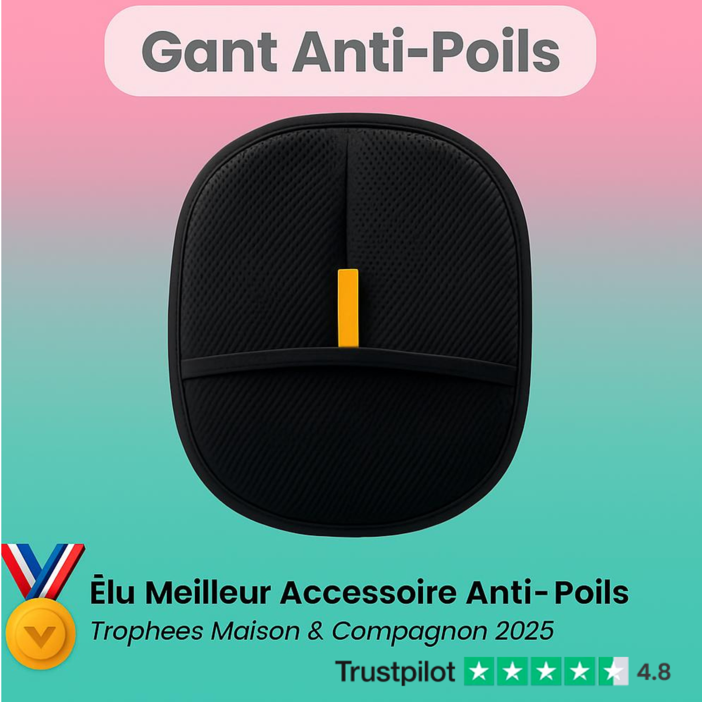 Pat'Amour™ | Gant Anti-Poils Réutilisable