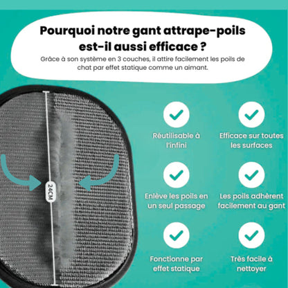 Pat'Amour™ | Gant Anti-Poils Réutilisable